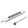 Listwa zasilająca QOLTEC antyprzepięciowa - 6 gniazd, 2x USB, 1.8m, biało-szara